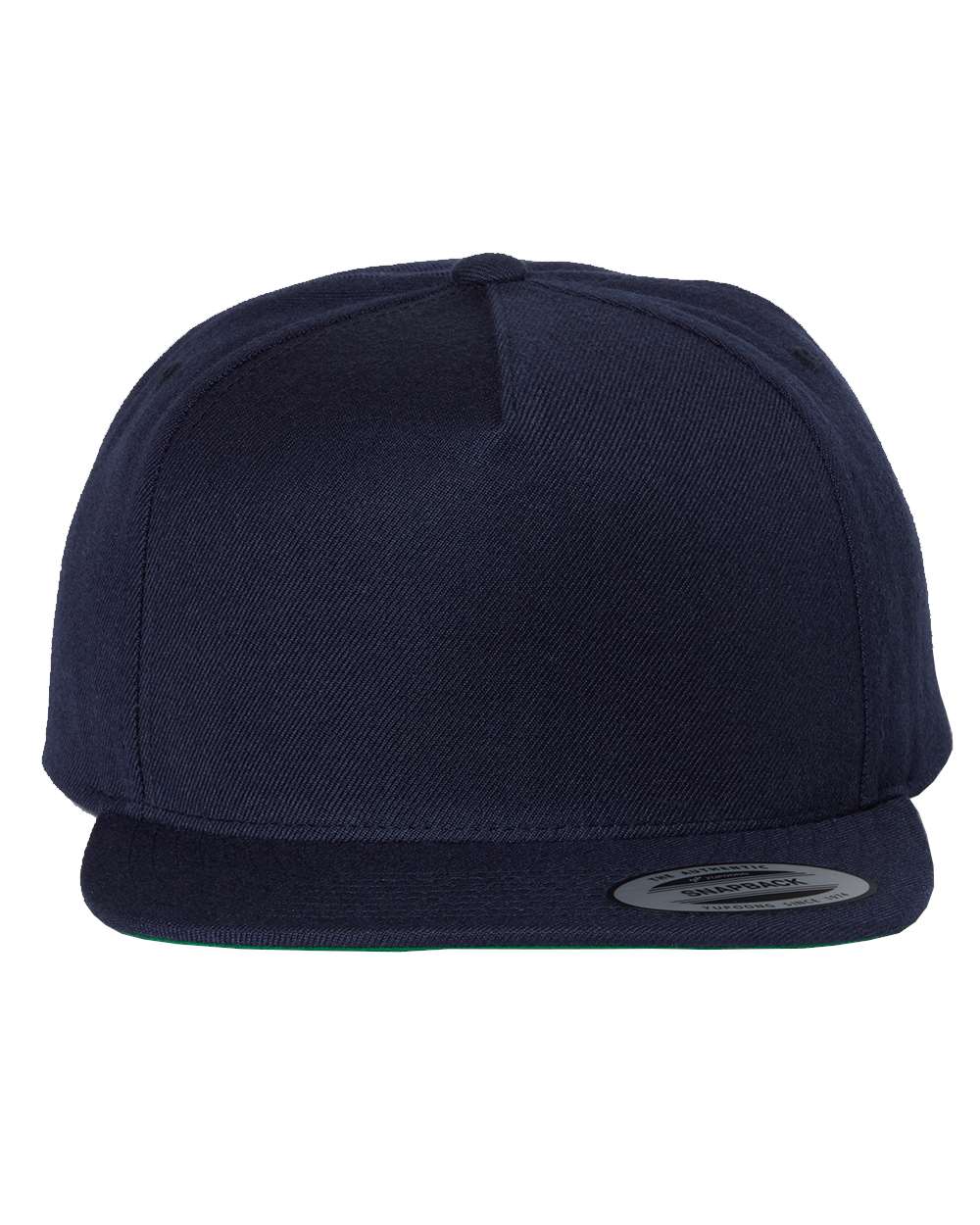 Yupoong Adult Premium 5 Panel Snapback Cap in Navy