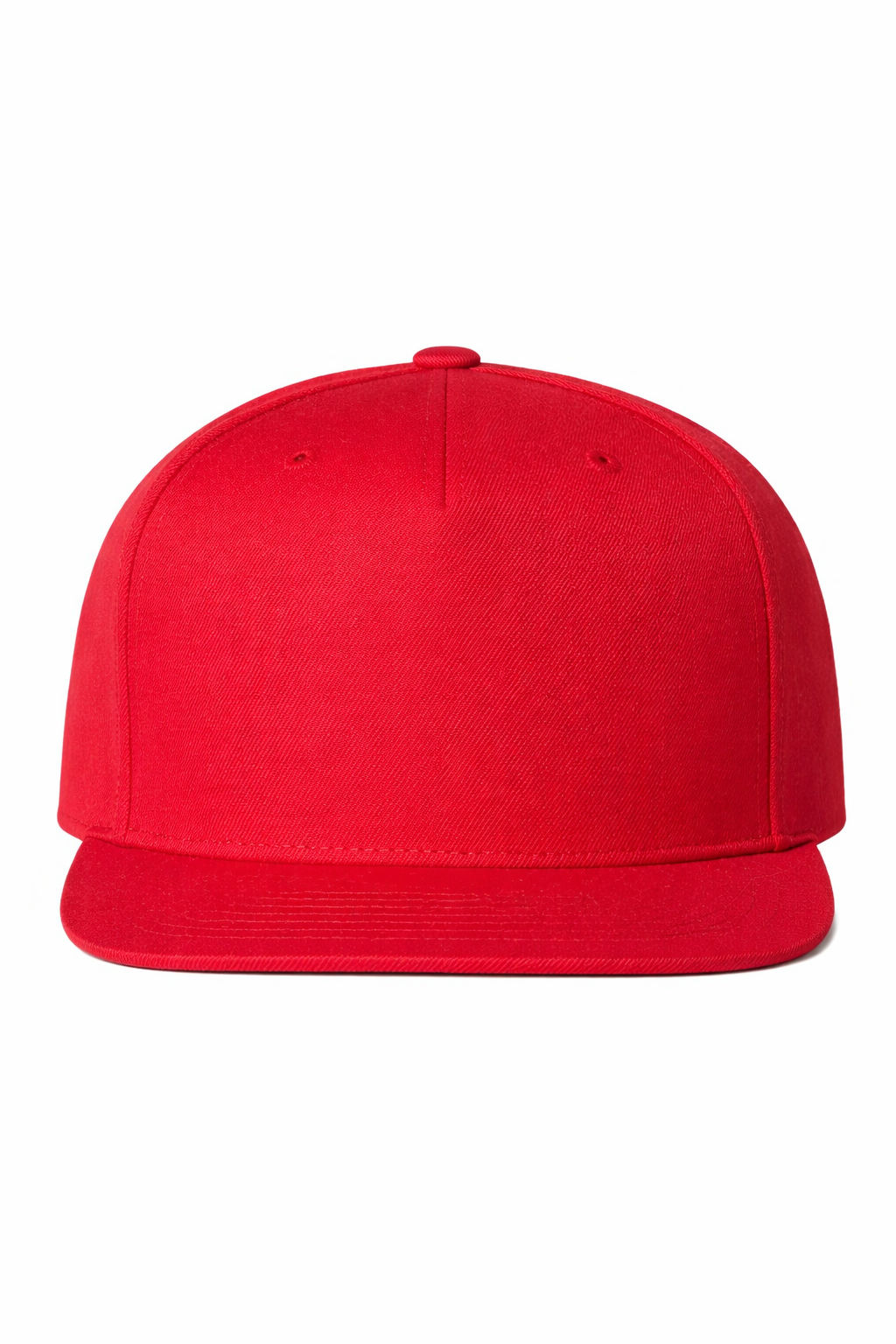 Yupoong Adult Premium 5 Panel Snapback Cap in Red