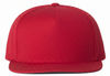 An image of a Custom Yupoong Adult Premium 5 Panel Snapback Cap in Red!