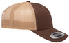 An image of a Custom Yupoong Adult Retro Trucker Cap in Brown/Khaki!