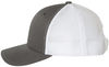 An image of a Custom Yupoong Adult Retro Trucker Cap in Charchoal/White!