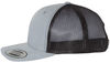 An image of a Custom Yupoong Adult Retro Trucker Cap in Heather Gray/Black!
