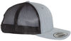 An image of a Custom Yupoong Adult Retro Trucker Cap in Heather Gray/Black!