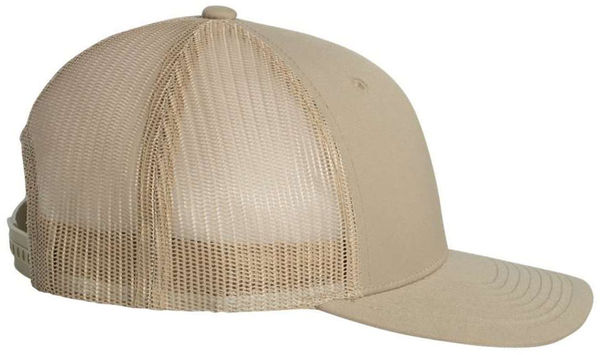 An image of a Custom Yupoong Adult Retro Trucker Cap in Khaki!