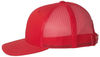 An image of a Custom Yupoong Adult Retro Trucker Cap in Red!