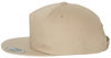 An image of a Custom Yupoong Adult Unstructured 5 Panel Snapback Cap in Khaki!