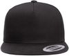 An image of a Custom Yupoong Classics Flat Bill Cap in Black!