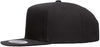 An image of a Custom Yupoong Classics Flat Bill Cap in Black!