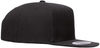 An image of a Custom Yupoong Classics Flat Bill Cap in Black!