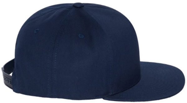 An image of a Custom Yupoong Classics Flat Bill Cap in Navy!