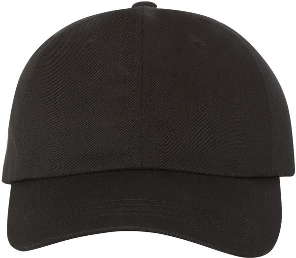 Am image of a Custom Yupoong Classic Dad's Cap in Black!