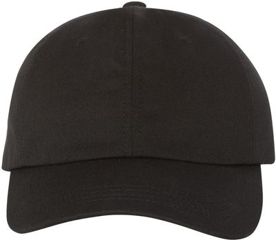 Am image of a Custom Yupoong Classic Dad's Cap in Black!
