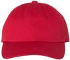 Am image of a Custom Yupoong Classic Dad's Cap in Cranberry!