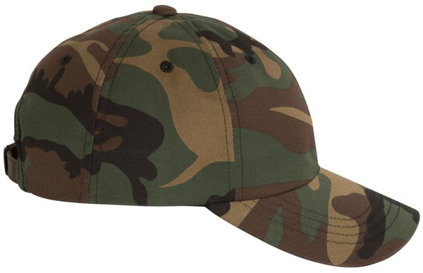An image of a Custom Yupoong Classic Dad's Cap in Green Camo!