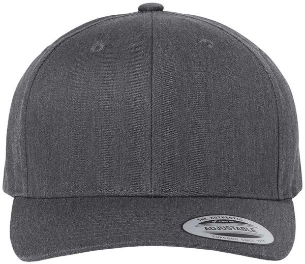 An image of a Custom Yupoong Cvc Twill Hat in Dark Heather Grey!