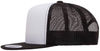 An image of a Custom Yupoong Five Panel Classic Trucker Cap in Black/White!