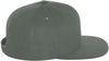 An image of a Custom Yupoong Flat Bill Snapback Cap in Dark Grey!