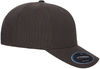 An image of a Custom Yupoong Flexfit Nu Adjustable Cap in Dark Grey!