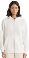 Am image of a Custom Cest Beau Essential Zip Hoodie in Blanc!