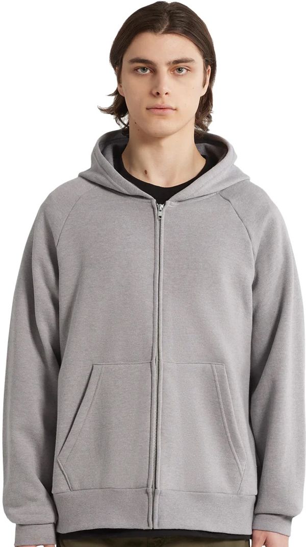 Am image of a Custom Cest Beau Essential Zip Hoodie in Gris!