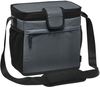 Am image of a Custom Stormtech Magellan Cooler Bag 16 Can in Dolphin/Black!