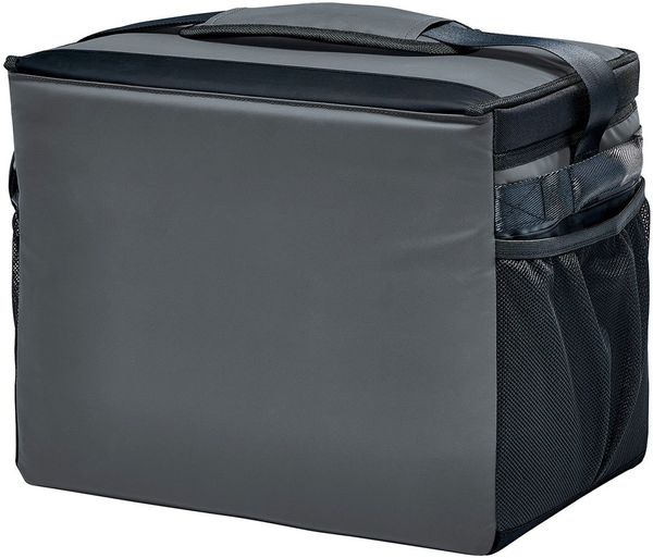 Am image of a Custom Stormtech Magellan Cooler Bag 30 Can in Dolphin/Black!