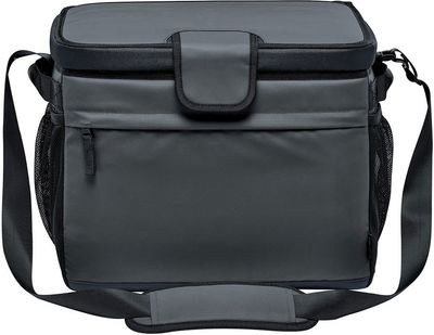 Am image of a Custom Stormtech Magellan Cooler Bag 30 Can in Dolphin/Black!
