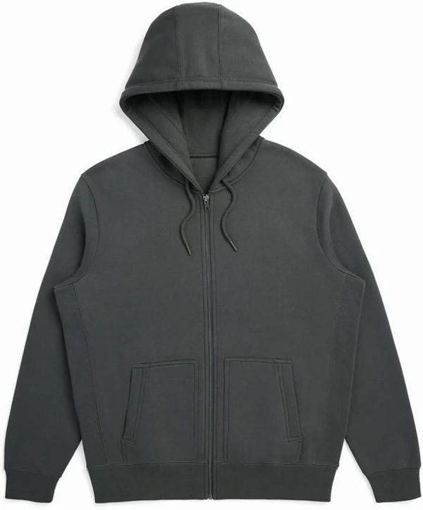 Am image of a Custom Original Favorites GOTS® Organic Cotton Zip Up Sweatshirt in Slate!