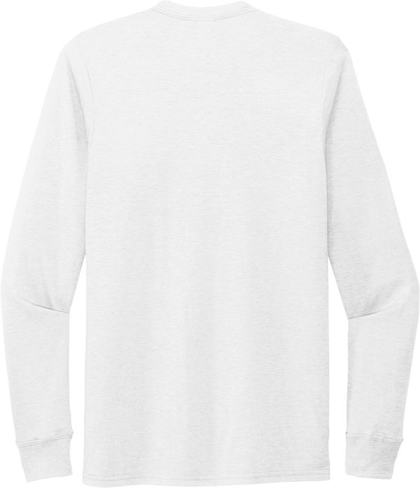 An image of a Custom ALLMADE Unisex Tri Blend Long Sleeve Tee in Bright White!