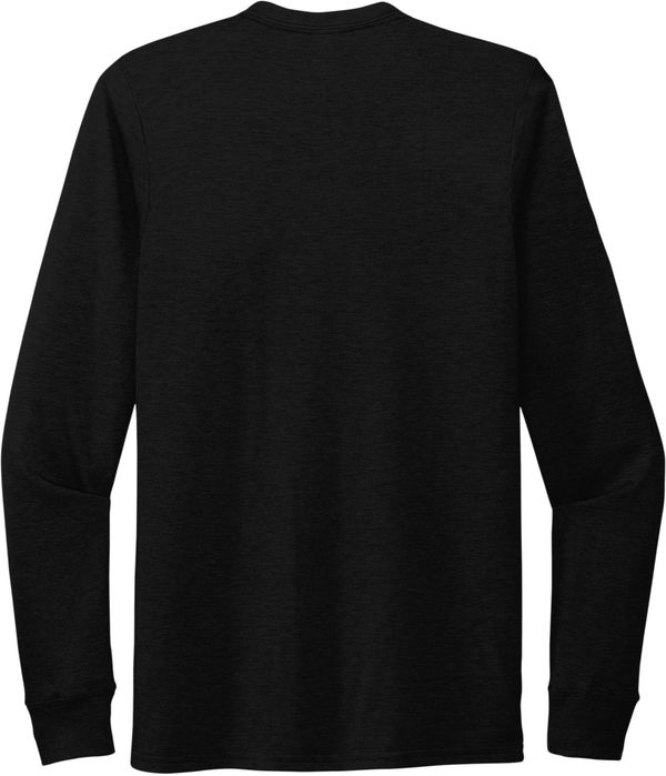 An image of a Custom ALLMADE Unisex Tri Blend Long Sleeve Tee in Deep Black!