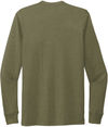 An image of a Custom ALLMADE Unisex Tri Blend Long Sleeve Tee in Olive You Green!