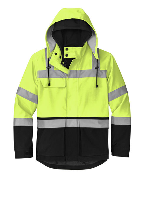 Cornerstone ANSI 107 Class 3 Waterproof Ripstop 3 in 1 Parka in Safety Yellow