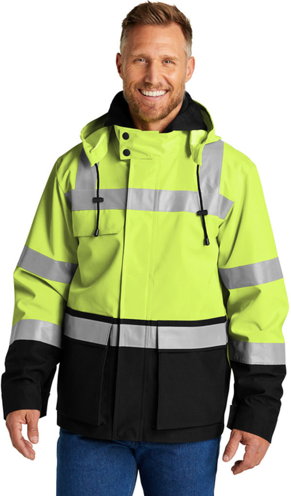 An image of a Custom Cornerstone ANSI 107 Class 3 Waterproof Ripstop 3 in 1 Parka!