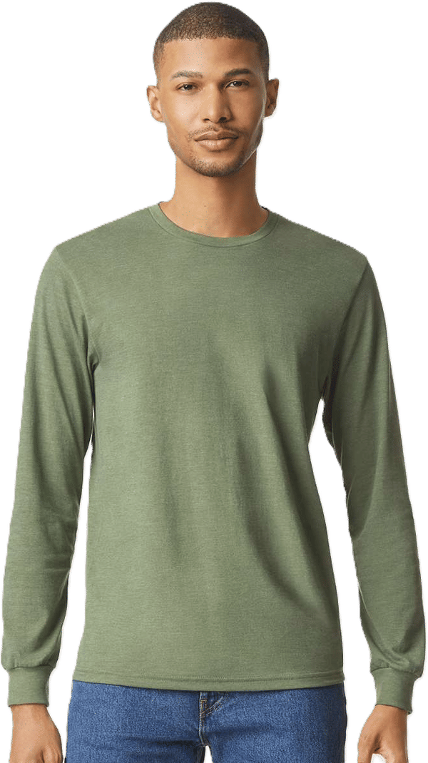 An image of a Custom Gildan Unisex Softstyle CVC Long Sleeve T Shirt!