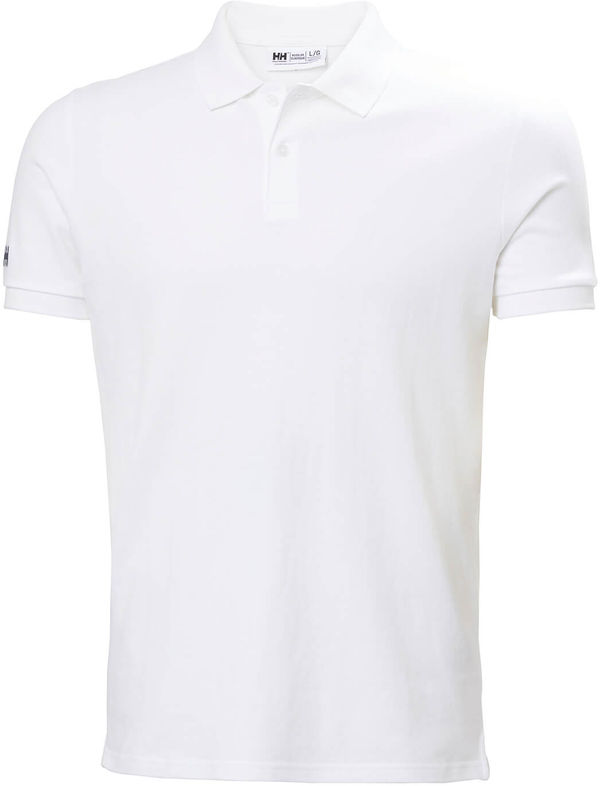 An image of a Custom Helly Hansen Mens Crew Pique Polo in White!