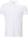 An image of a Custom Helly Hansen Mens Crew Pique Polo in White!
