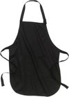 Am image of a Custom ATC Full Length Apron with Pockets in Black!
