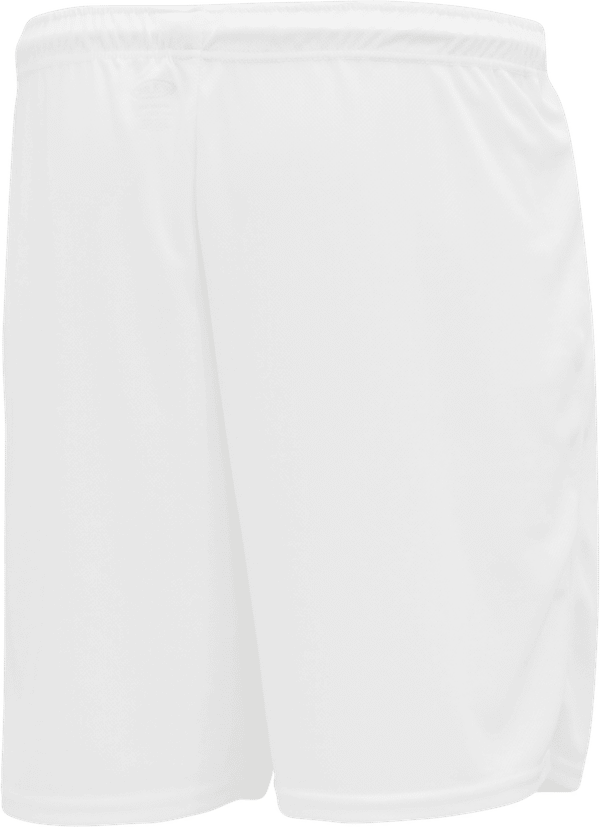 Am image of a Custom Athletic Knit Basketball Shorts No Pockets in White!