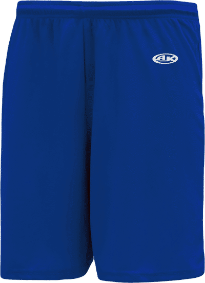 Am image of a Custom Athletic Knit Basketball Shorts No Pockets in Royal!