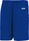 Am image of a Custom Athletic Knit Basketball Shorts No Pockets in Royal!