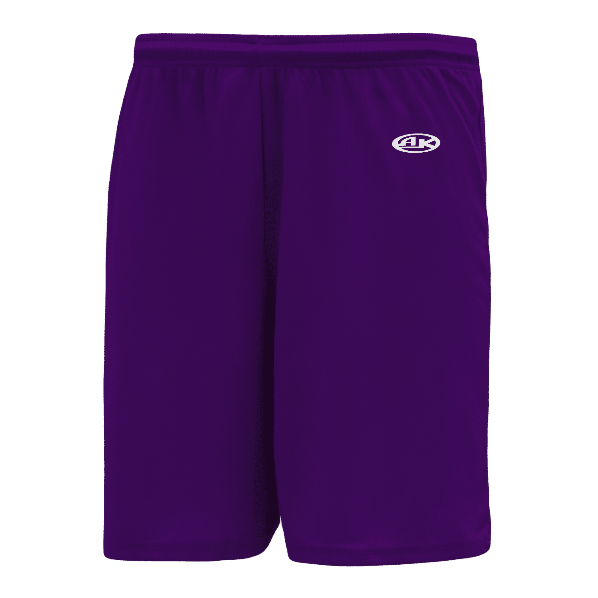 Athletic Knit Basketball Shorts No Pockets in Purple