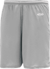 Am image of a Custom Athletic Knit Basketball Shorts No Pockets in Grey!