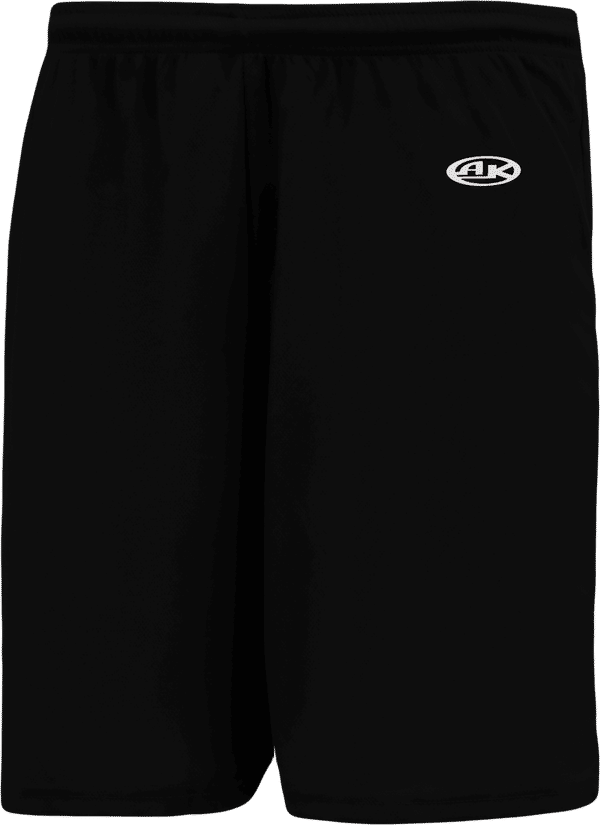 Am image of a Custom Athletic Knit Basketball Shorts in Black!