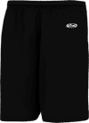 Am image of a Custom Athletic Knit Basketball Shorts in Black!