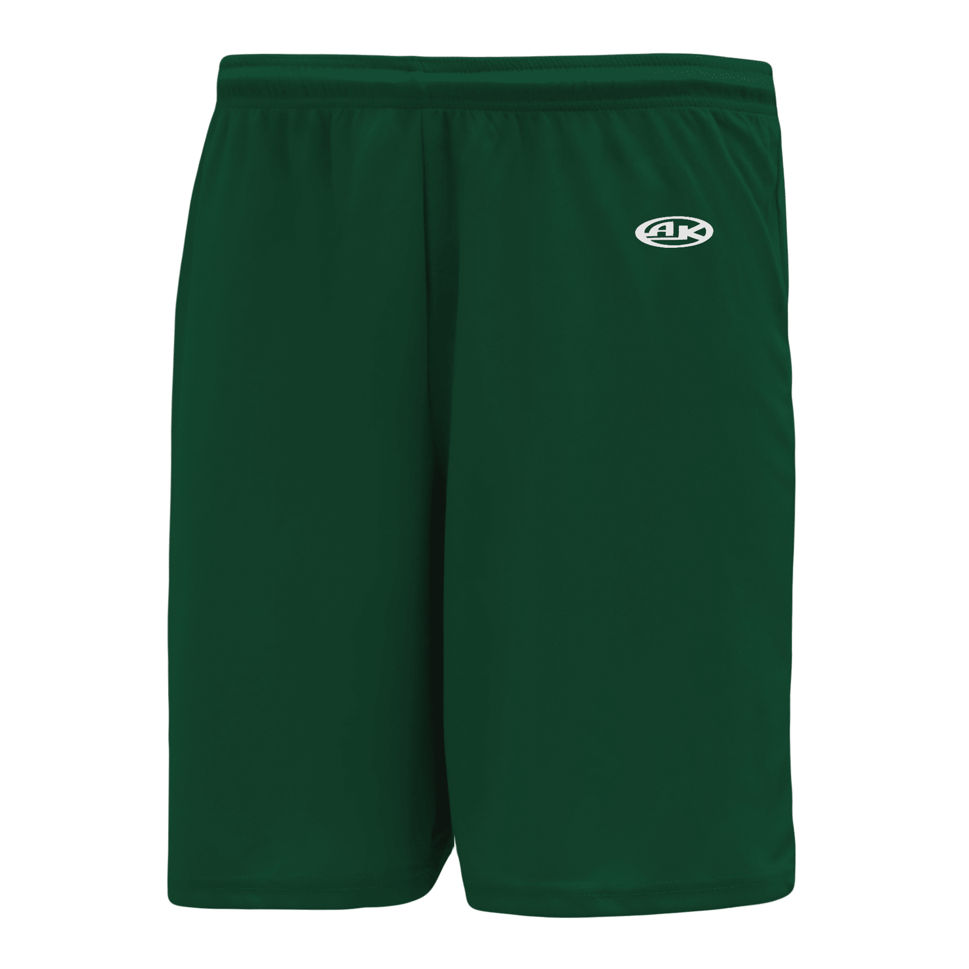 Athletic Knit Basketball Shorts in Dark Green