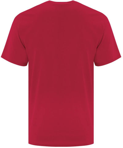 Am image of a Custom ATC Everyday Cotton Pocket Tee in Red!