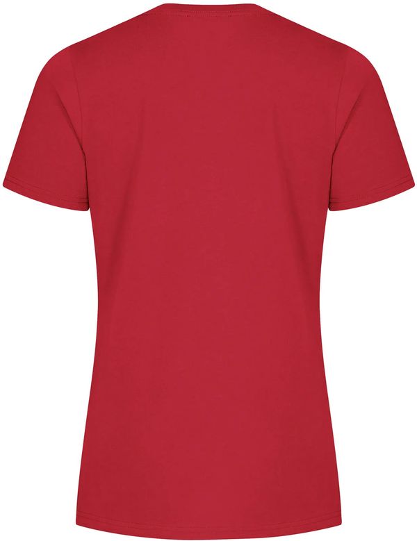 Am image of a Custom ATC everyday Ring Spun Cotton Ladies Tee in Red!