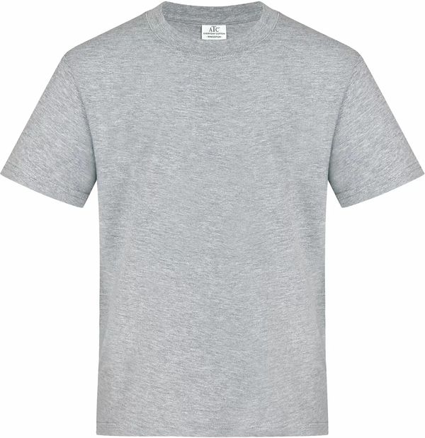 Am image of a Custom ATC Everyday Ring Spun Cotton Youth Tee in Athletic Heather!