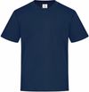 Am image of a Custom ATC Everyday Ring Spun Cotton Youth Tee in Navy!