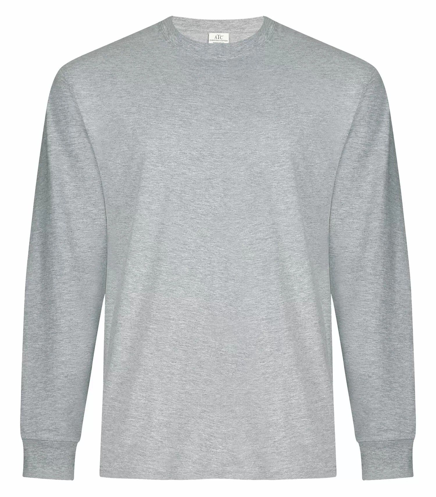 ATC Everyday Ring Spun Cotton Long Sleeve Tee in Athletic Heather
